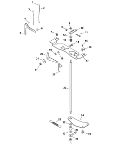 Kohler Cv23-75624 Engine Controls Diagram and Parts List for RECON48 53AH8ST3050-23HP Cub Cadet Lawn Tractor
